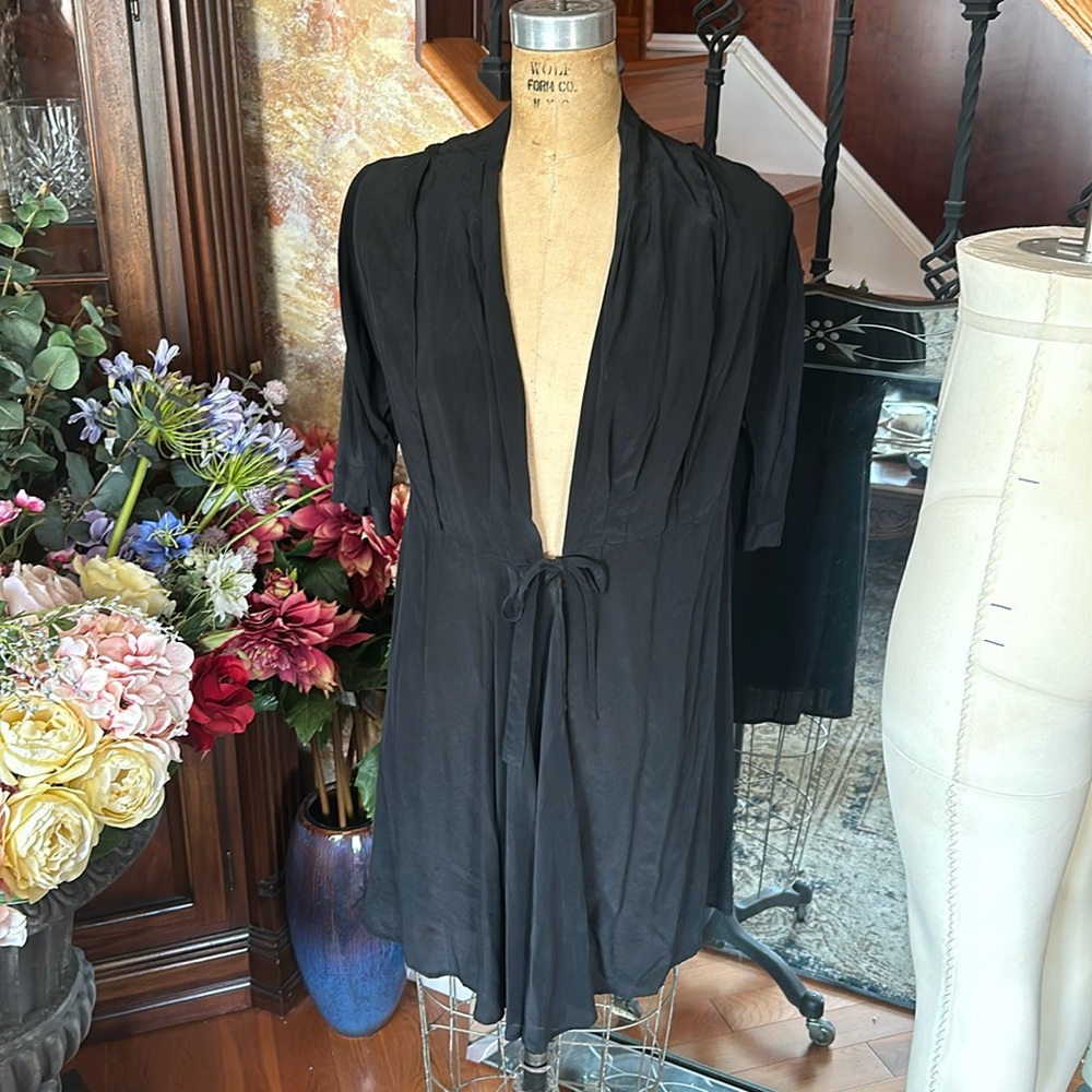 Black Silk Robe